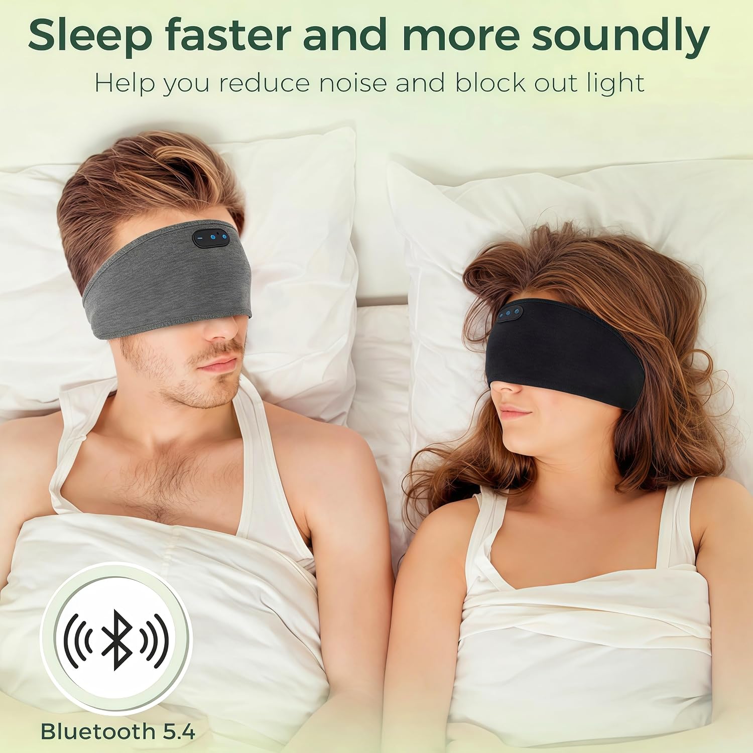 Detalle de ZHENYEMEI Sleep Headphones with Bluetooth 5.4