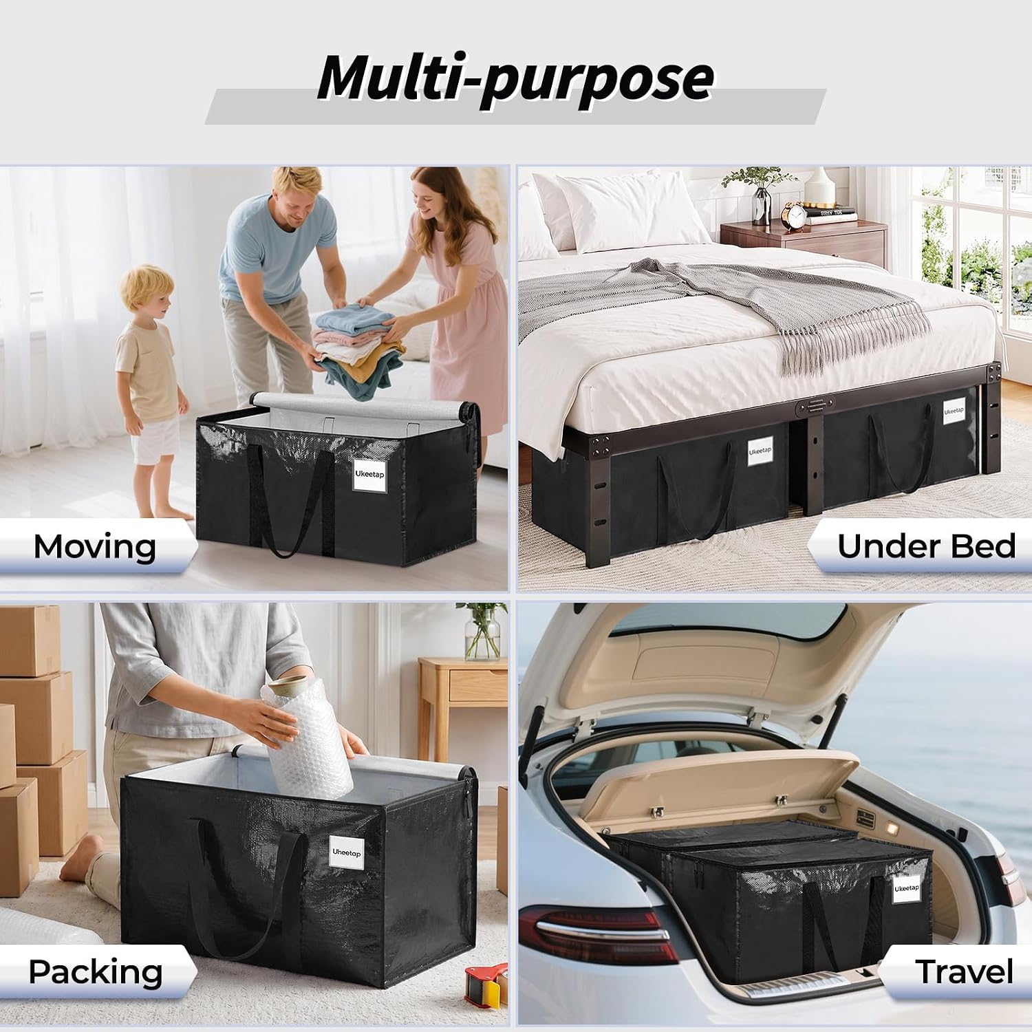 Detalle 2 de Ukeetap Clothing Storage Bags, 16-Pack