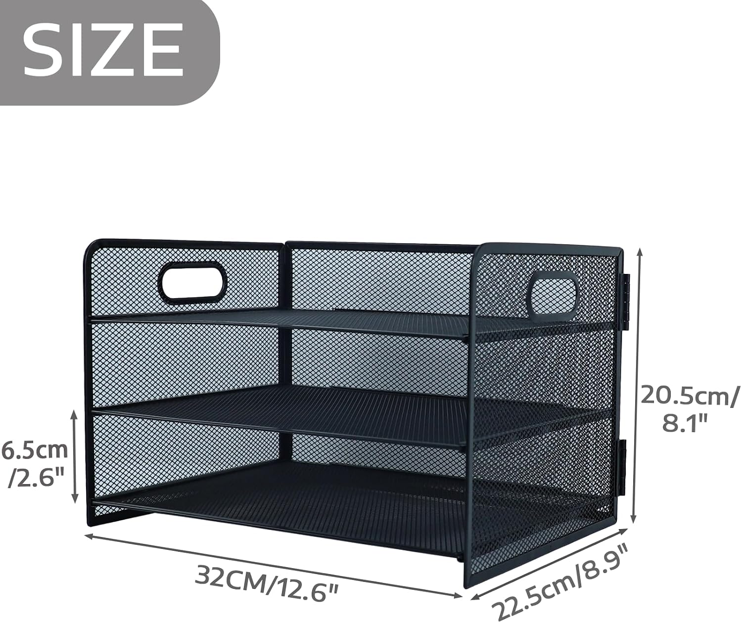 Detalle 2 de HIHOBDAY 3 Tier Paper Organiser 32.5cm