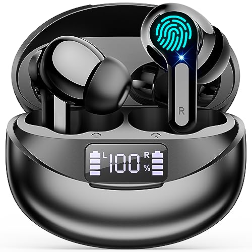 Imagen de Cervanta Wireless Earbuds with LED Display: Hi-Fi Sound in a Lightweight, Sweat-Resistant Pack en OfertitasTOP