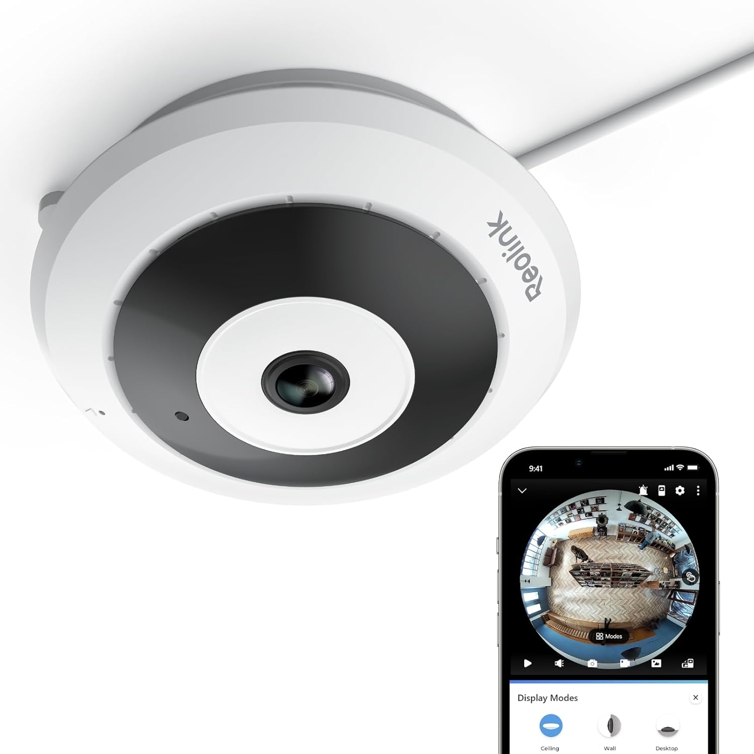 Detalle de Reolink 2K+ Telecamera WiFi panoramica 360° per interno