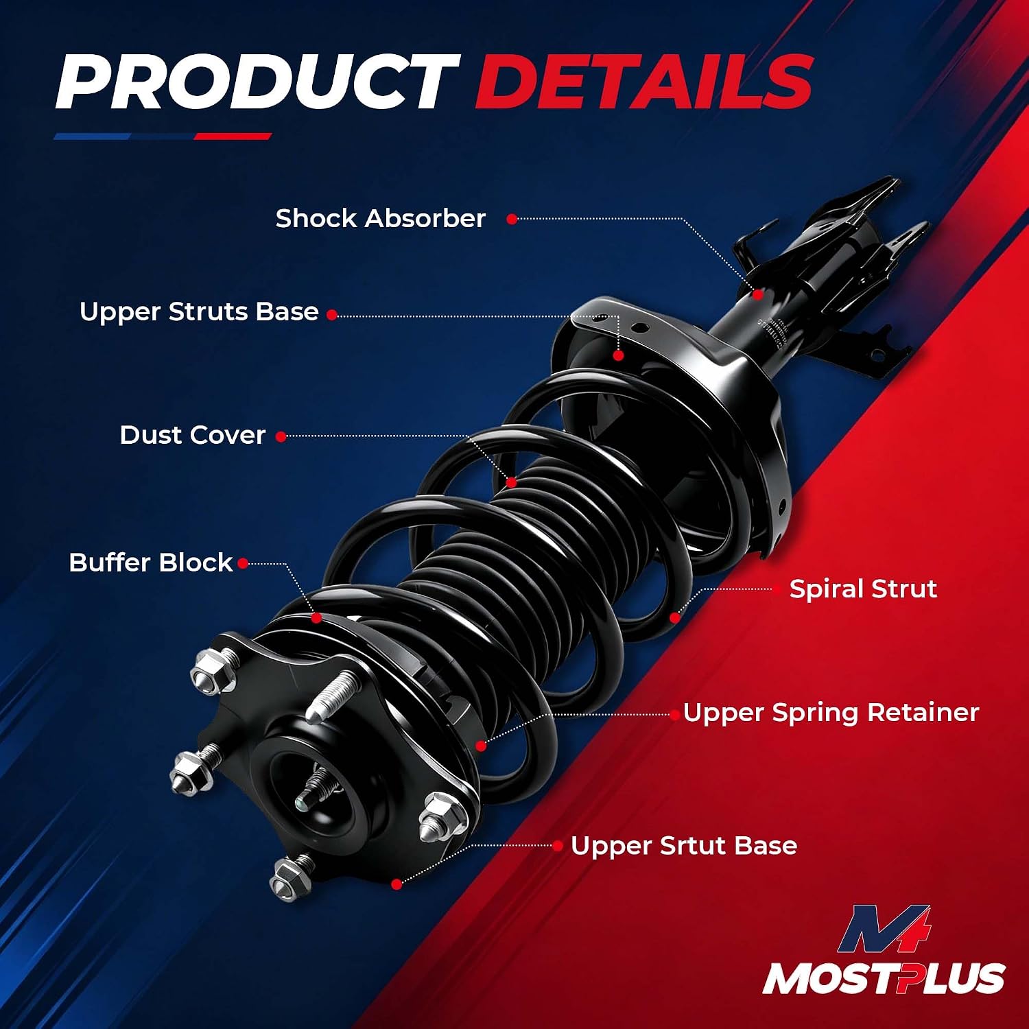 Detalle 2 de MOSTPLUS Front Strut Assemblies 172689