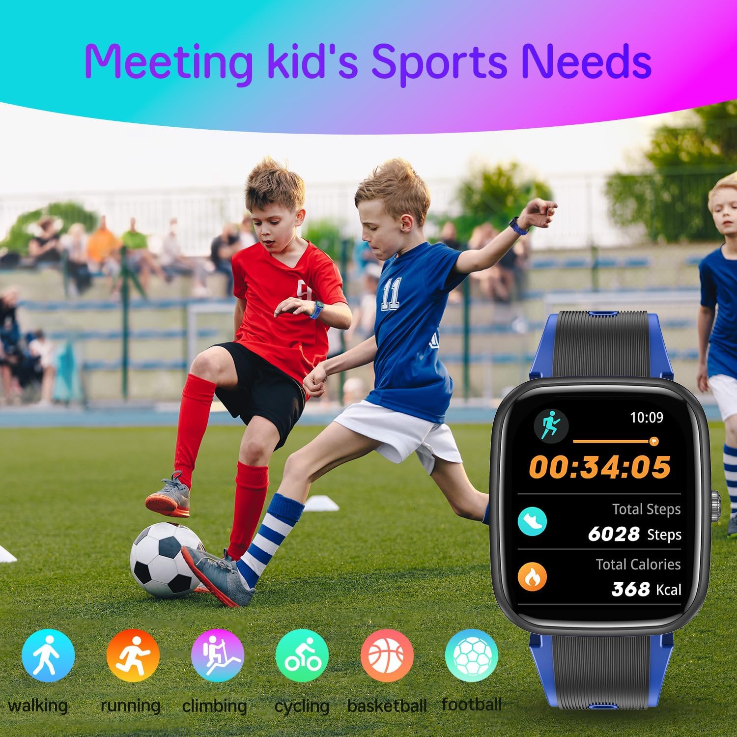 Detalle de Smartwatch Bambini 1.75 pollici con attività