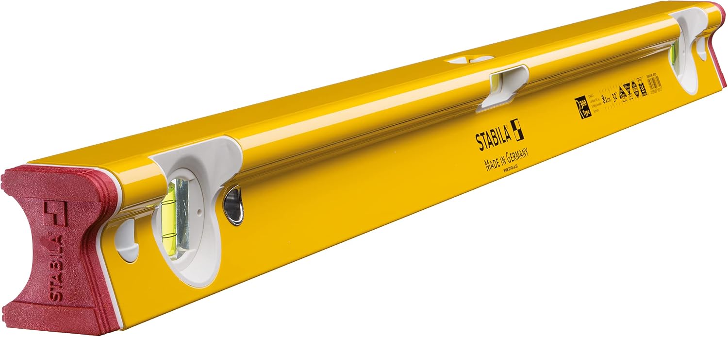Detalle de STABILA R 300 – poziomica 81 cm z profilem aluminiowym i 3 libellami