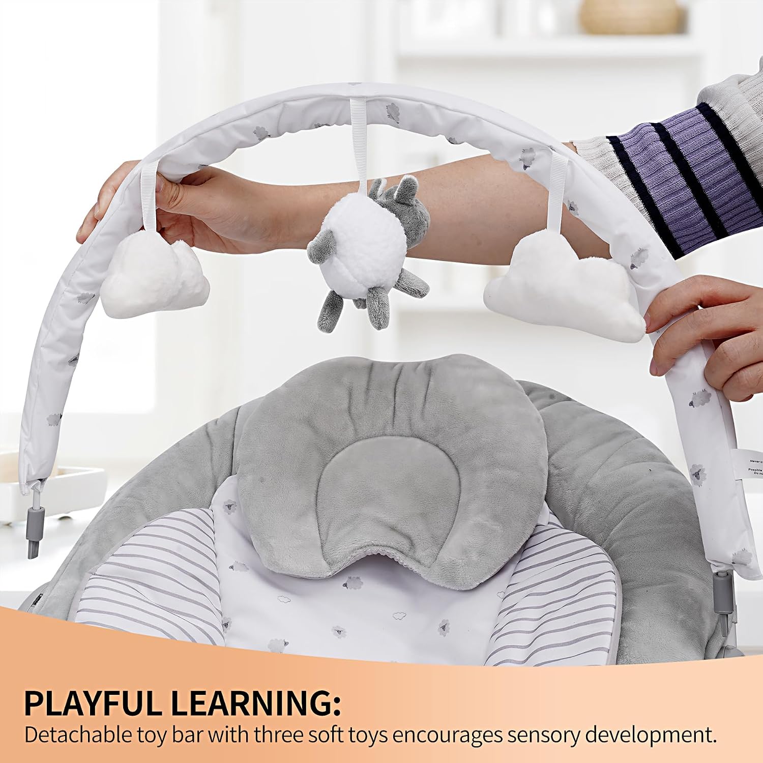 Thumbnail 4 de LADIDA Soft Padded Lamb Bouncer 0–6 months