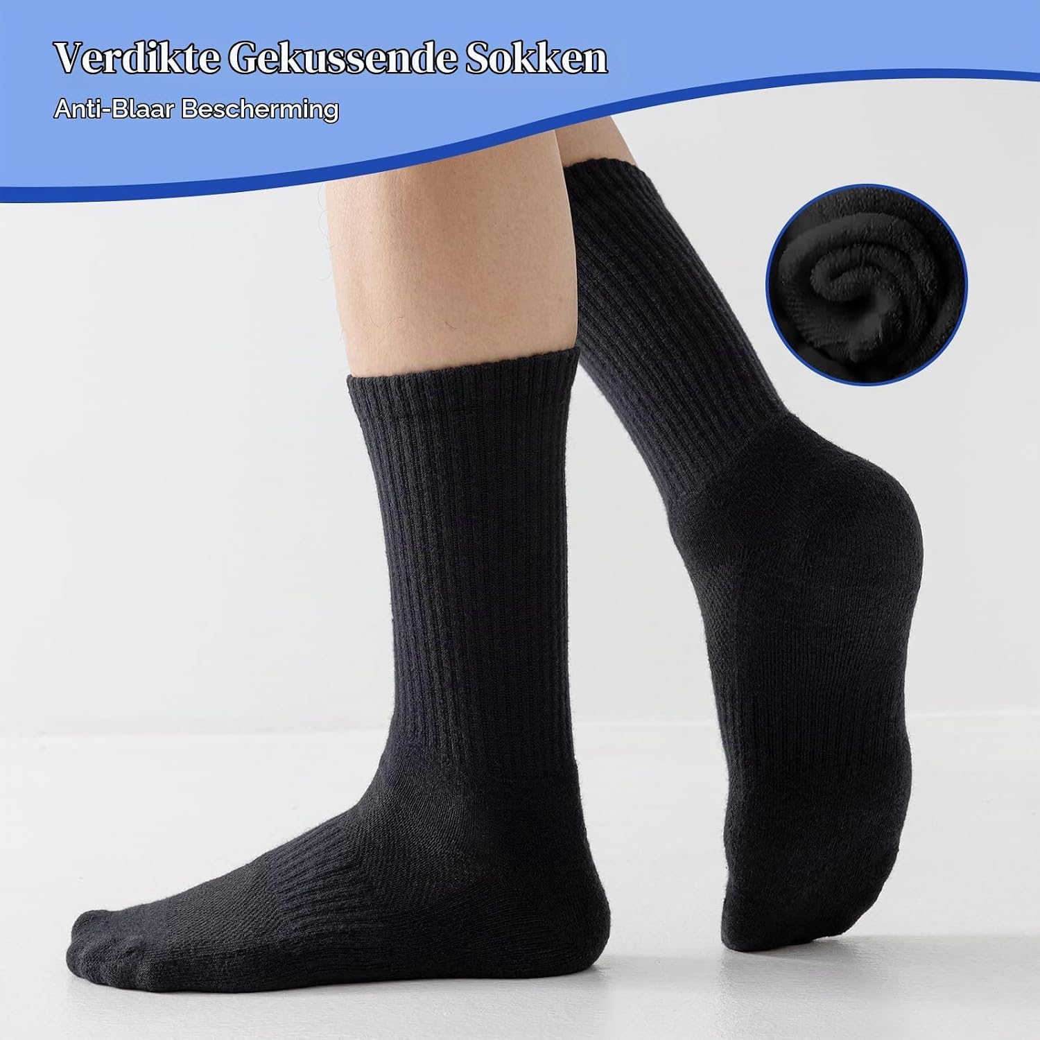 Detalle de SockWaddles katoenen sportsokken unisex, naadloos en ademend met demping
