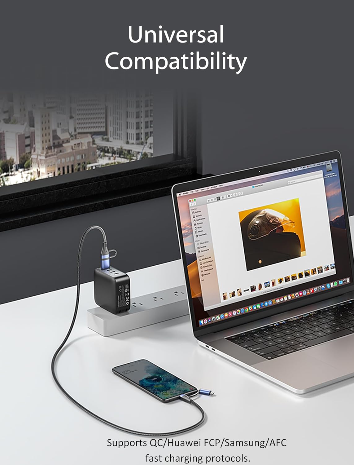 Thumbnail 4 de Vention 1.5m 100W USB-C to Micro USB/USB-C 4-in-1 Multi Charge Cable