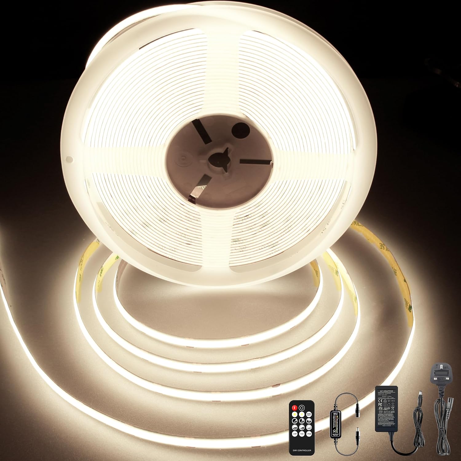 Detalle de BERIXDEEP Dotless Strip Light 10m 4000K LED tape