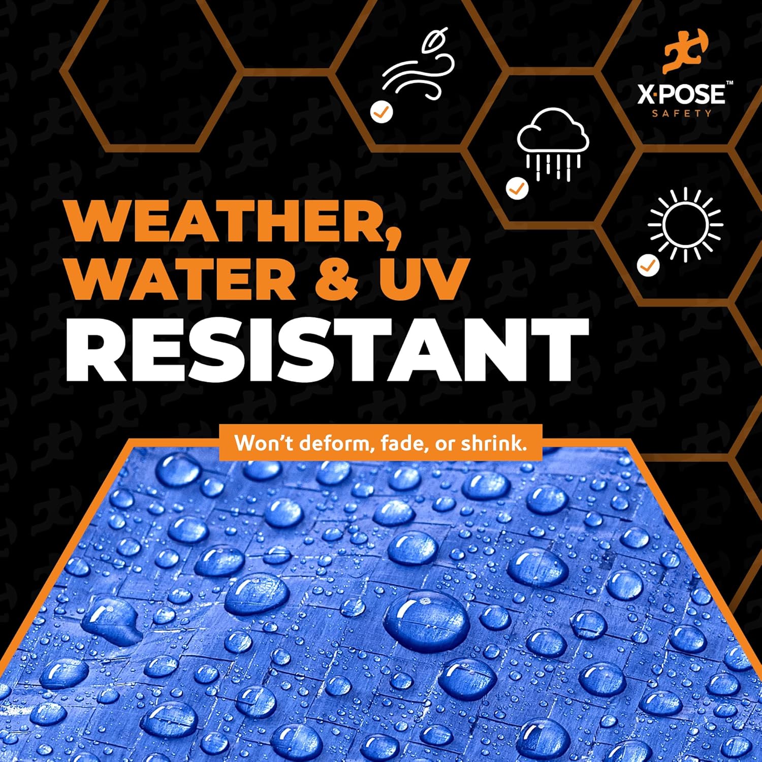 Thumbnail 4 de Xpose Safety Multipurpose Poly Tarp 5 x 7 5 mil