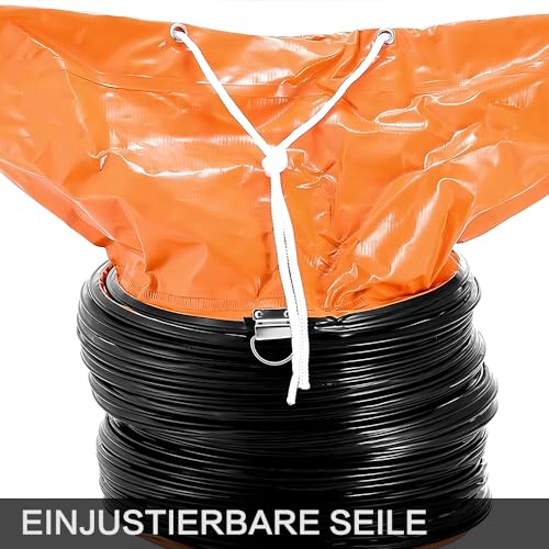 Detalle de FDTDUCT PVC Flexibler Kanalschlauch 350 mm × 5 m – Flammenhemmend, verstellbares Seil & D-Ring