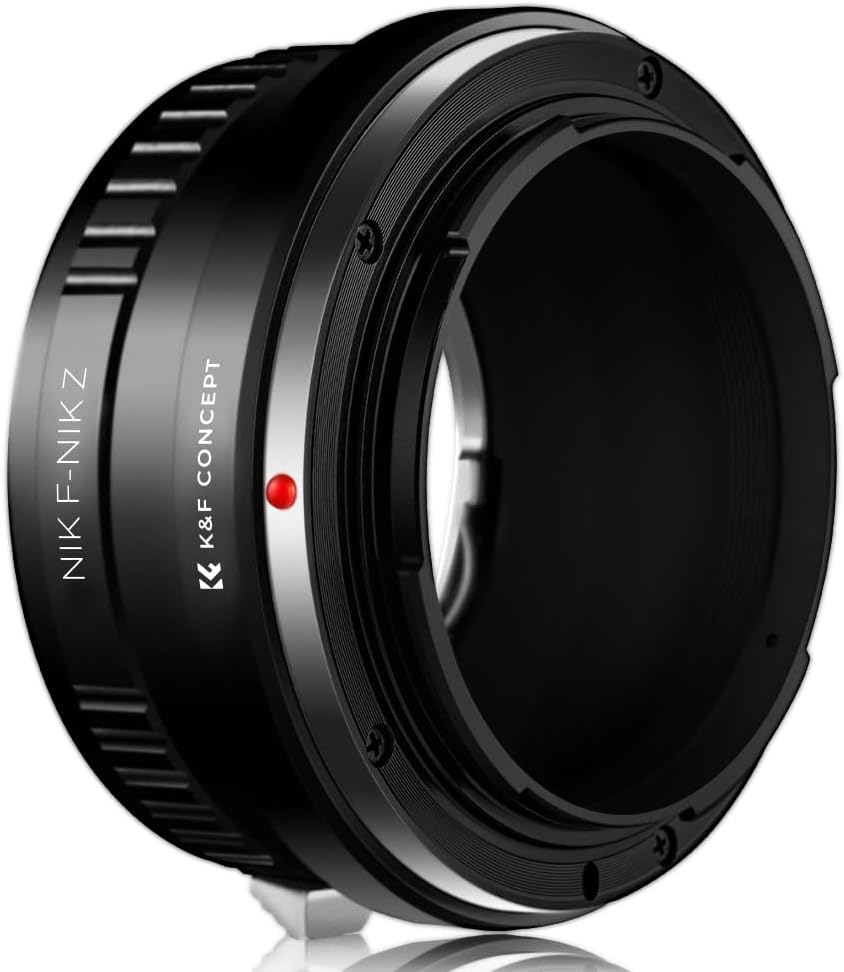 Detalle de K&F CONCEPT NIK-NIK Z Bajonettadapter für Nikon F auf Nikon Z Kameras (Z 7, Z 6) – manuelle Steuerung