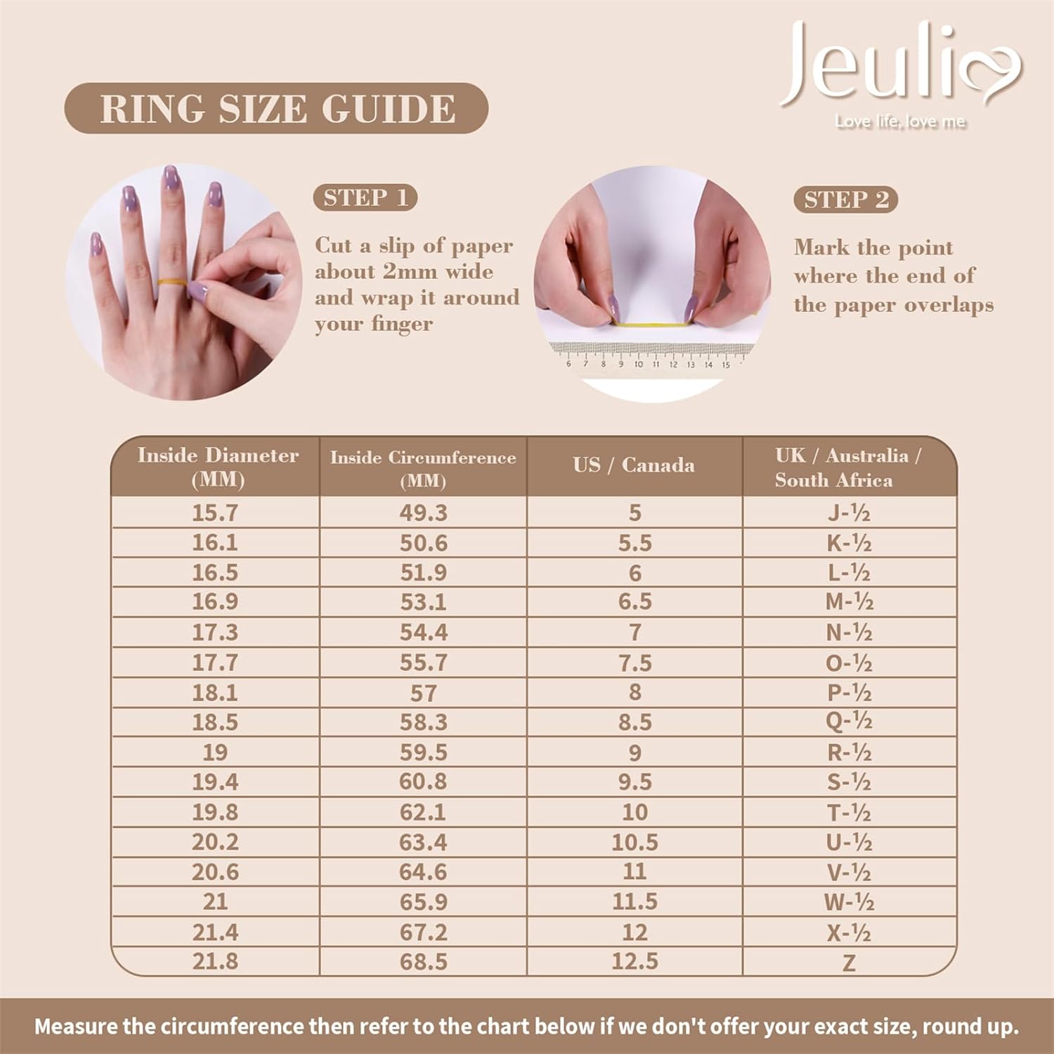 Detalle de Jeulia 925 Sterling Silver Milgrain Round Cut Ring