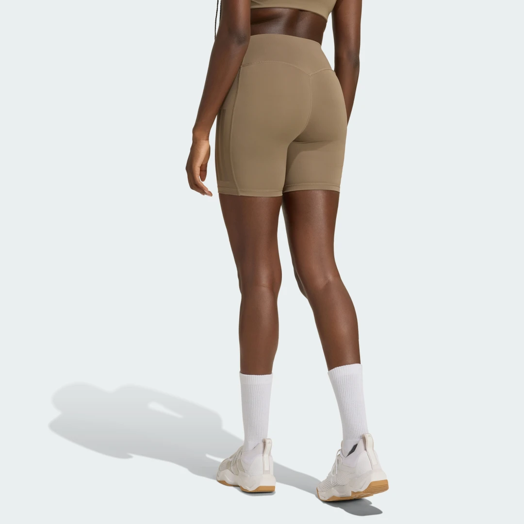 Thumbnail 1 de Mallas cortas de entrenamiento Optime 3 Stripes de Adidas — beige, para entrenamientos diarios