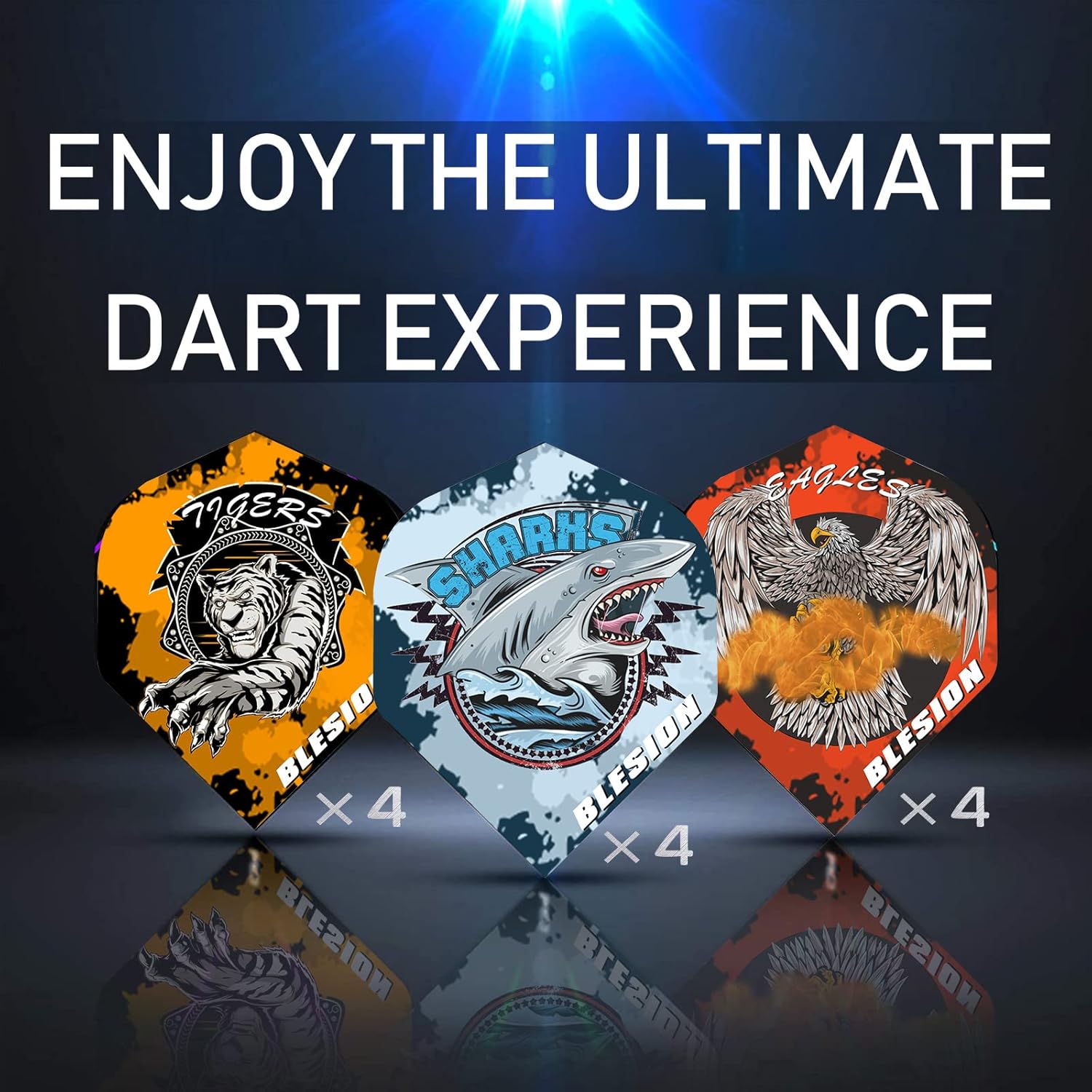 Thumbnail 5 de Elektronische Dartscheibe mit LED-Display, 12 Pfeilen und 27 Spielen – Elektronische Dartboard für bis zu 16 Spieler
