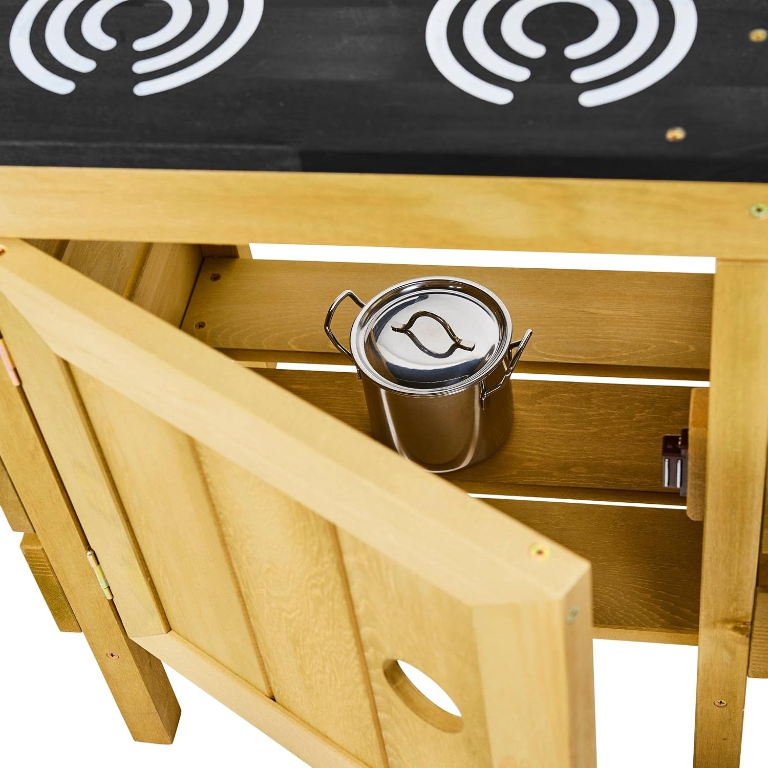 Detalle de Cuisine d'Extérieur en Bois TP Junior Chef avec Four et Accessoires – FSC, L95 x l38 x h88