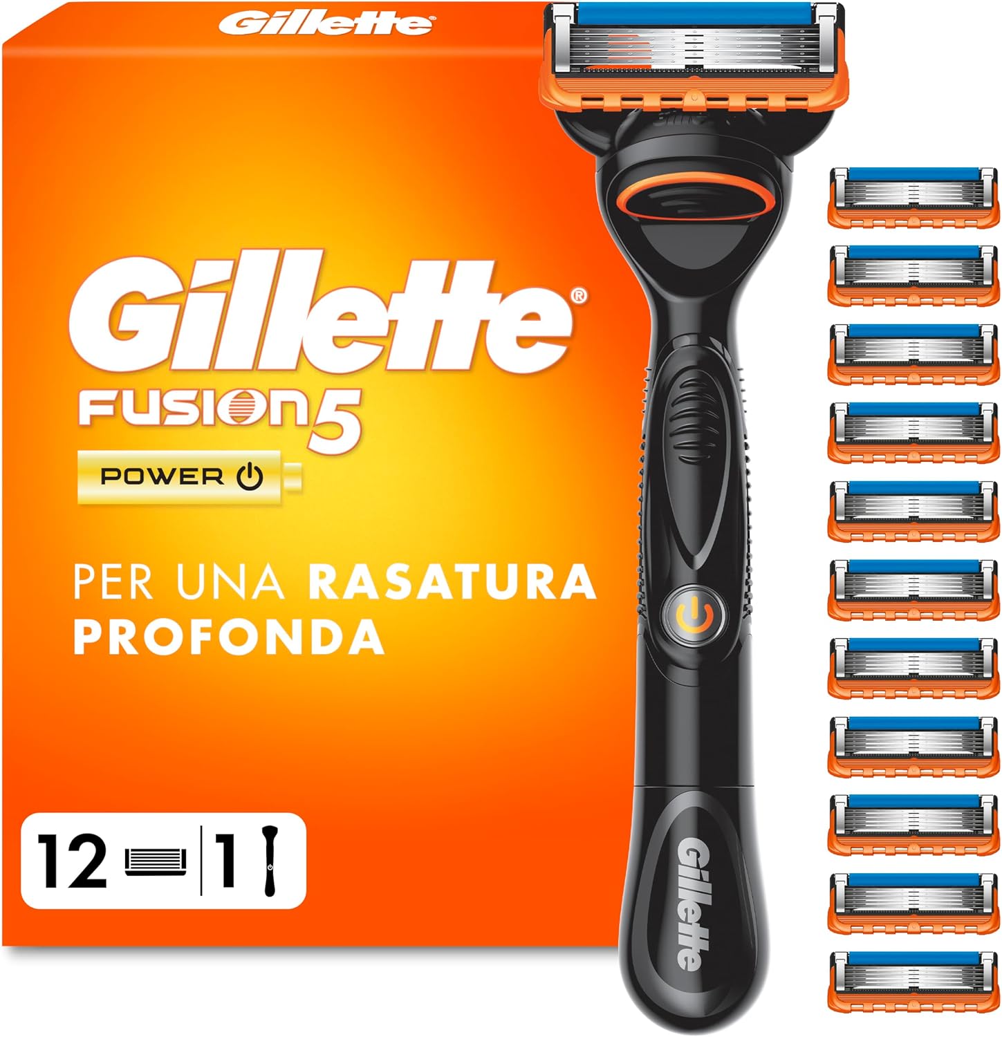 Detalle de Gillette Fusion 5 12 lamette per rasoio manuale 🪒