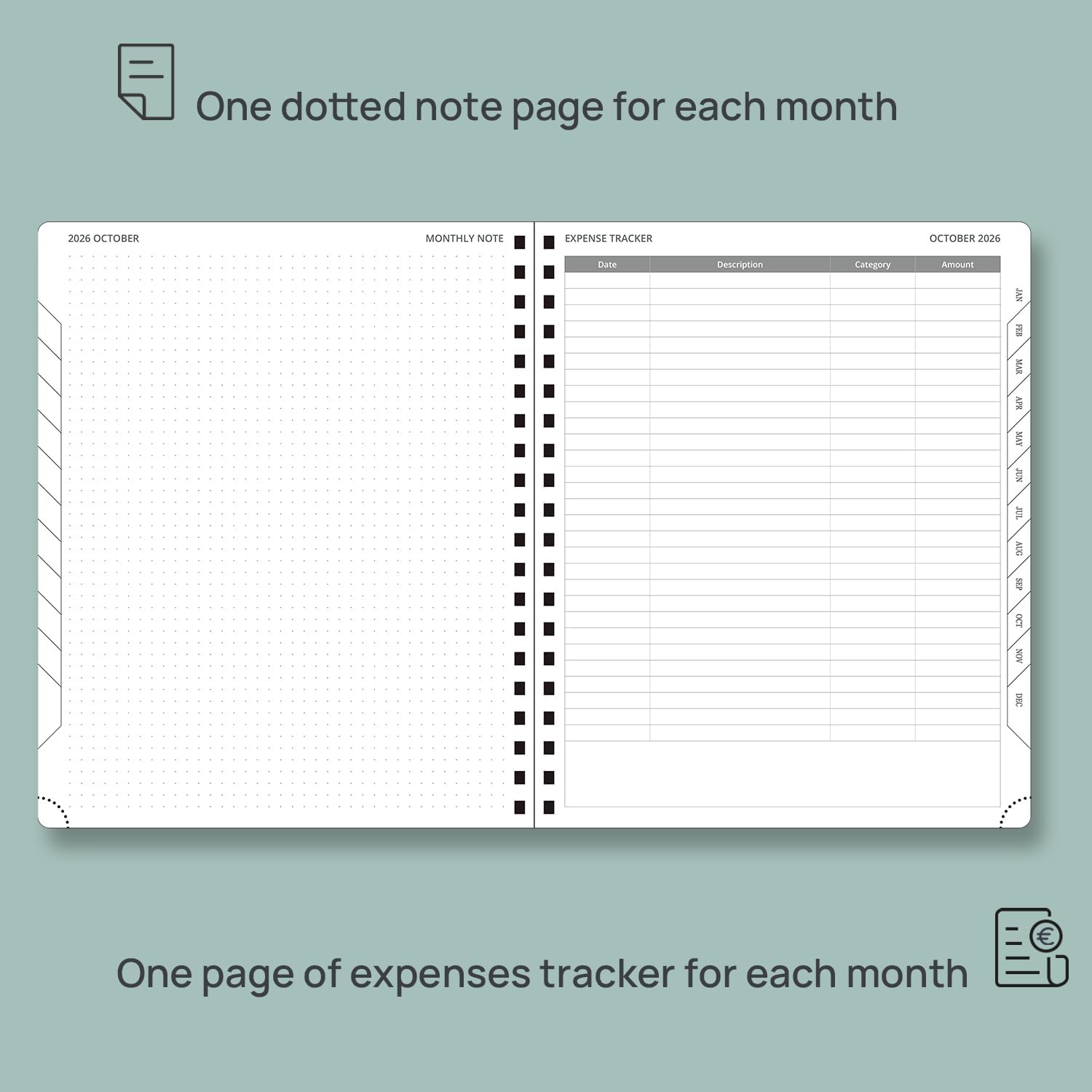 Detalle de POPRUN Monthly Planner 18-Month