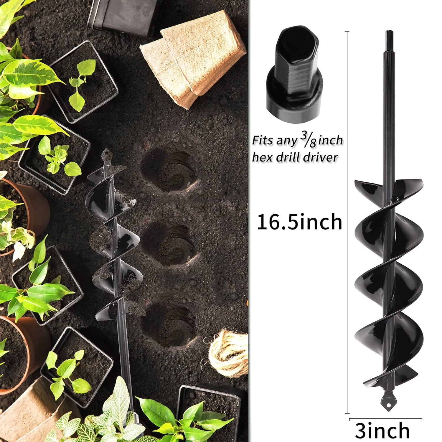 Detalle 2 de TCBWFY Auger Drill Bit 2-Set ⚙