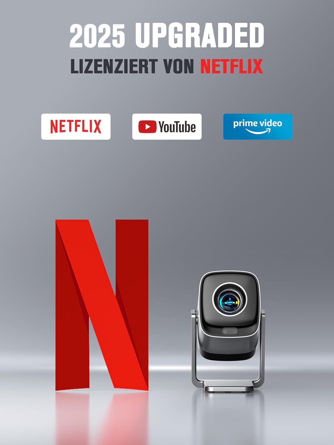 Detalle 2 de Smart Mini Beamer 4K von XuanPad mit Netflix-Unterstützung, TOF Autofokus und Dolby Audio