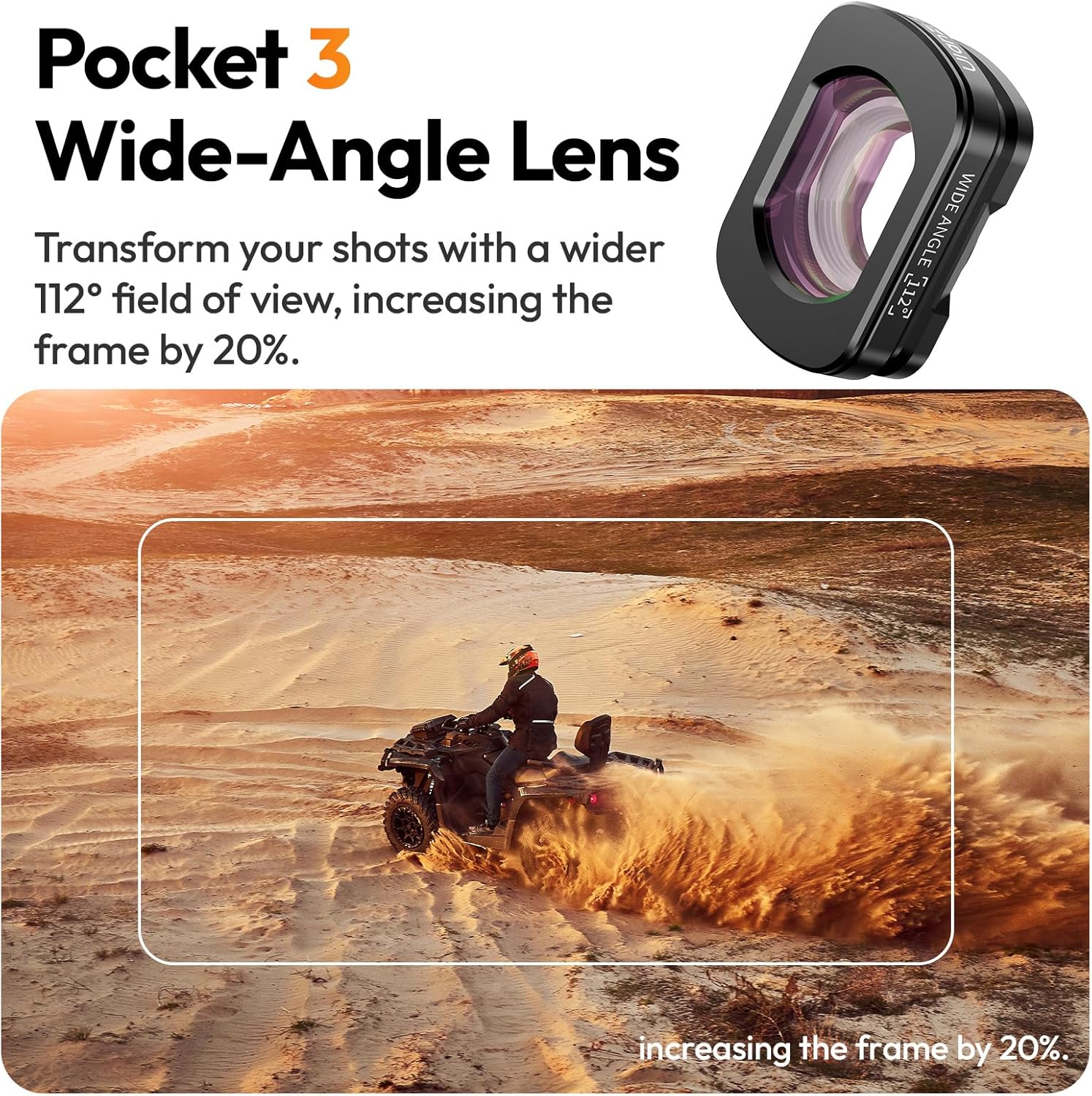 Thumbnail 2 de ULANZI F35 Pocket 3 Weitwinkelobjektiv 112° 📷