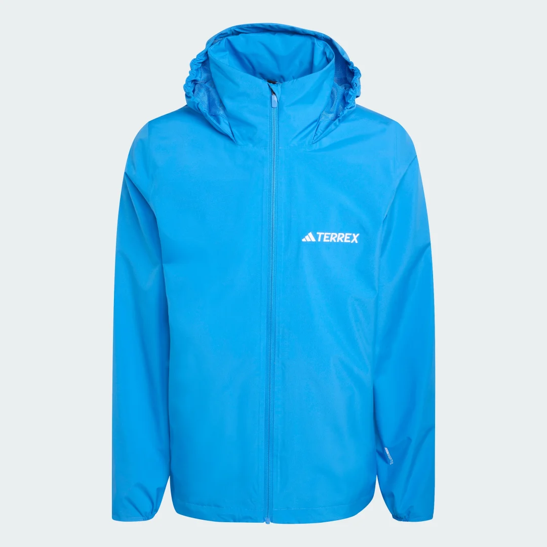 Detalle de Chubasquero Multi Essentials 2L de Adidas – azul, para lluvia diaria