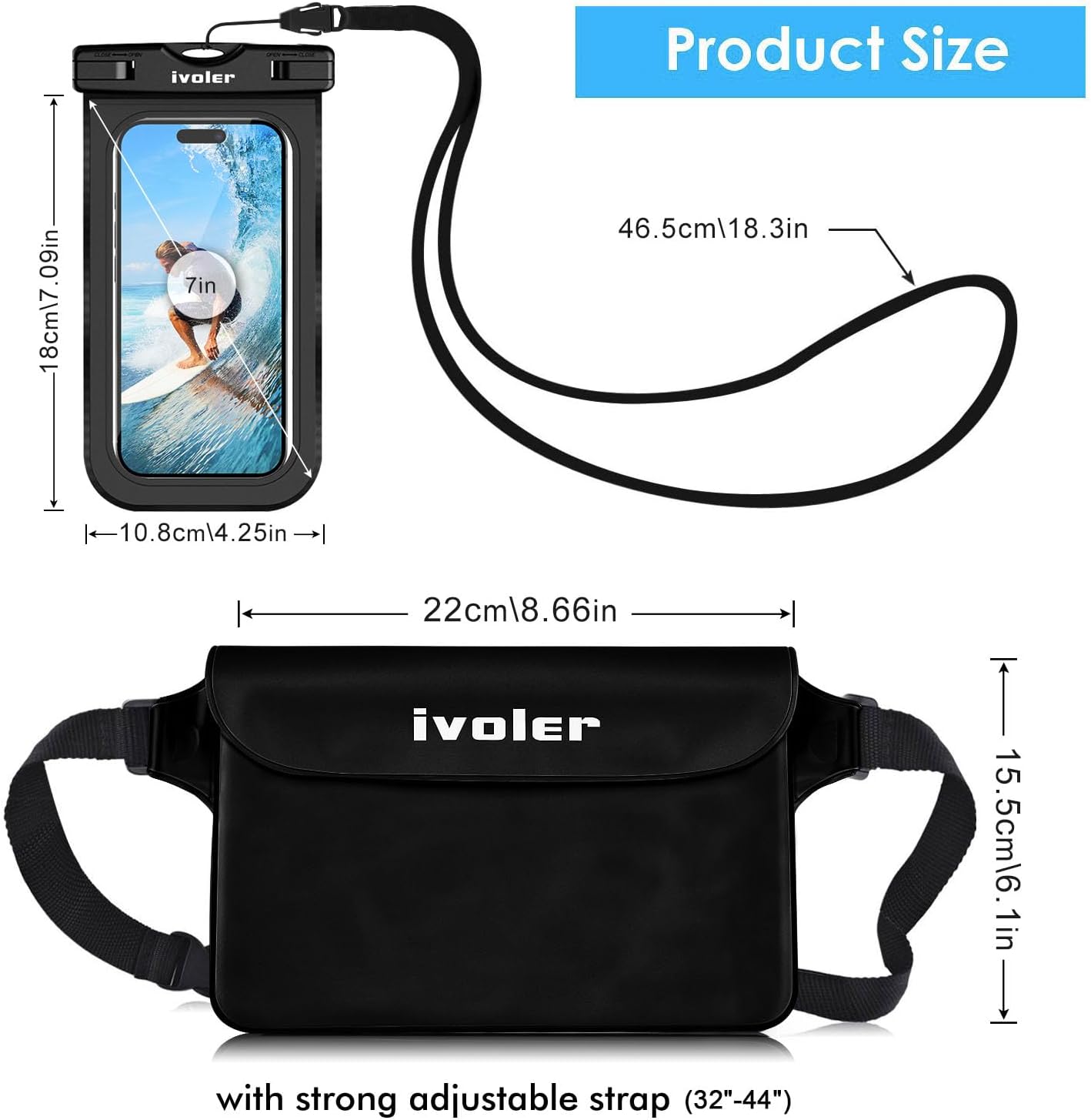 Detalle 2 de ivoler Waterproof Pouch 215x155 mm