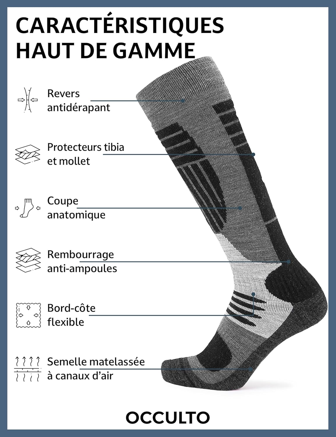 Thumbnail 1 de Occulto Felix chaussettes de ski lot 2