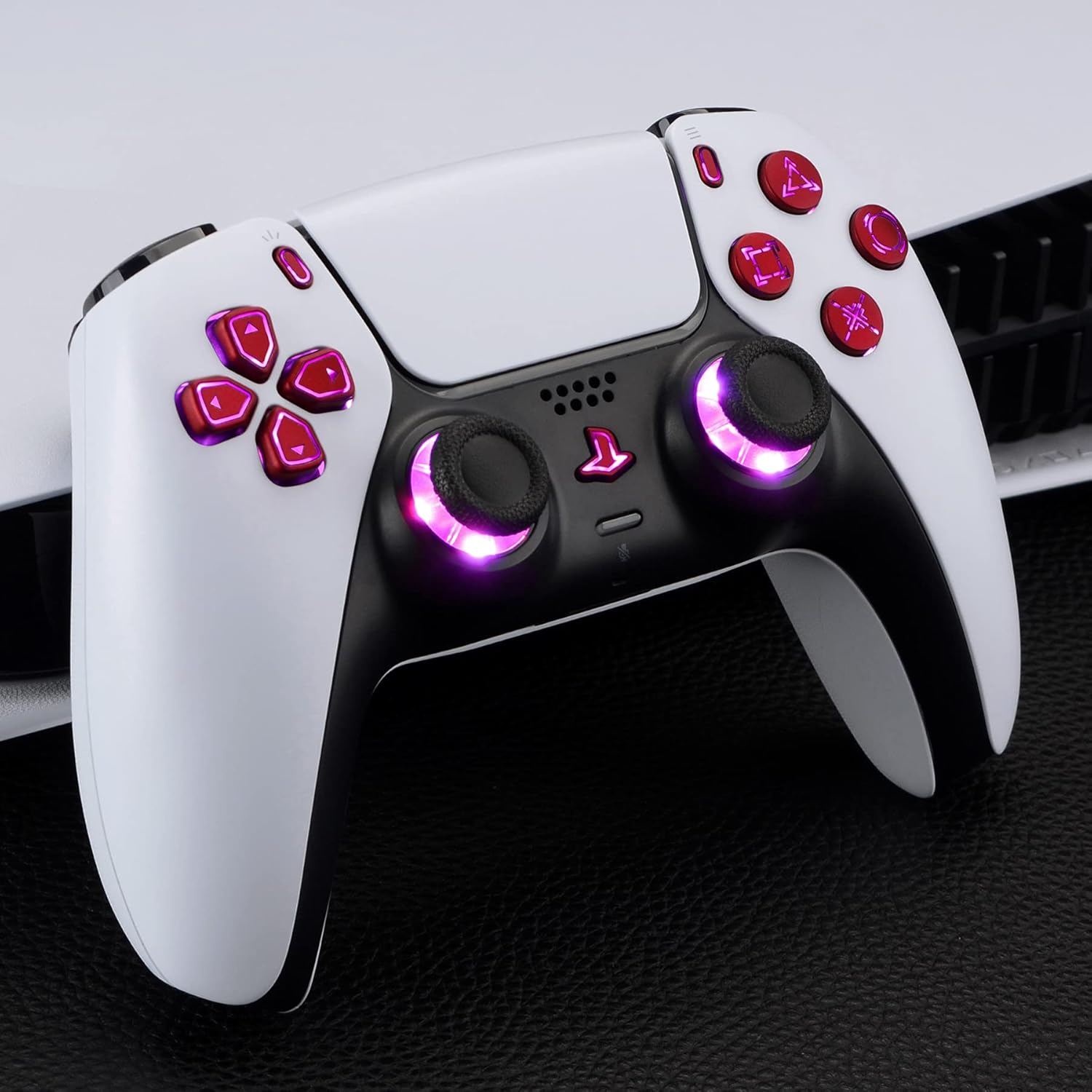 Thumbnail 6 de eXtremeRate LED Kit for PS5 BDM-030/040/050 — 7 Colours, 9 Modes Dpad, Buttons & 2 Thumbsticks (Scarlet Red)