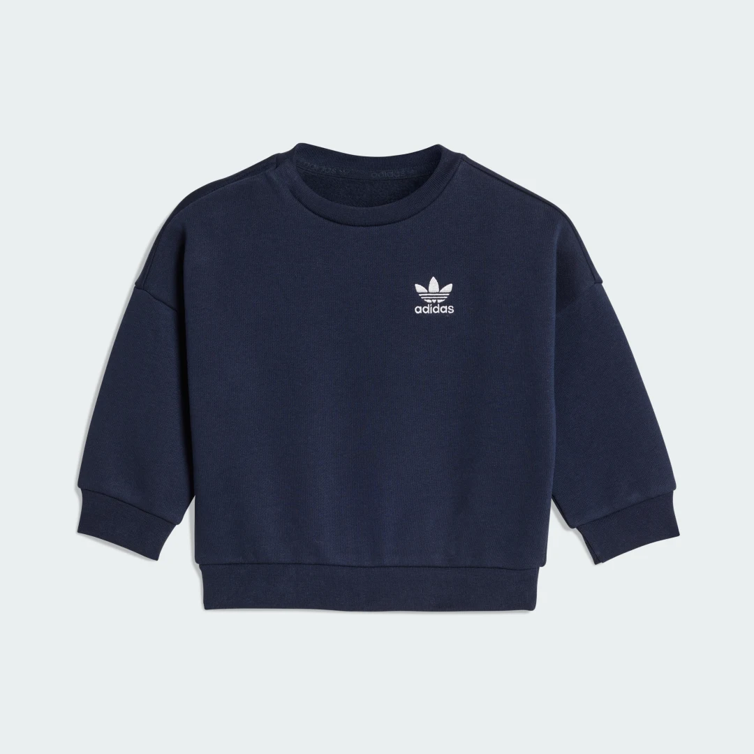 Detalle 2 de Adidas CHÁNDAL LOOSE CREW en color Azul