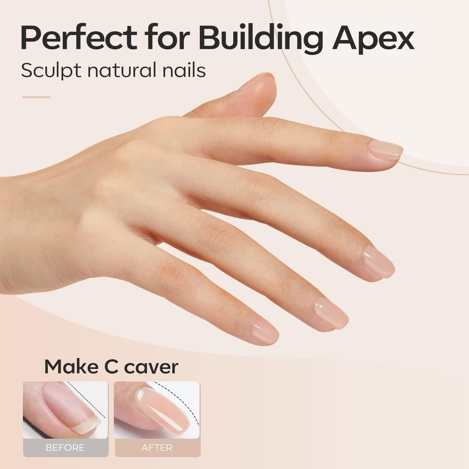 Detalle 2 de modelones Gel Constructor UñAs 8-in-ONE buildergel voor sterke nagels, beige, 15 ml