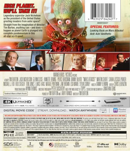 Thumbnail 2 de Mars Attacks! 4K Ultra HD + Digital (WB)