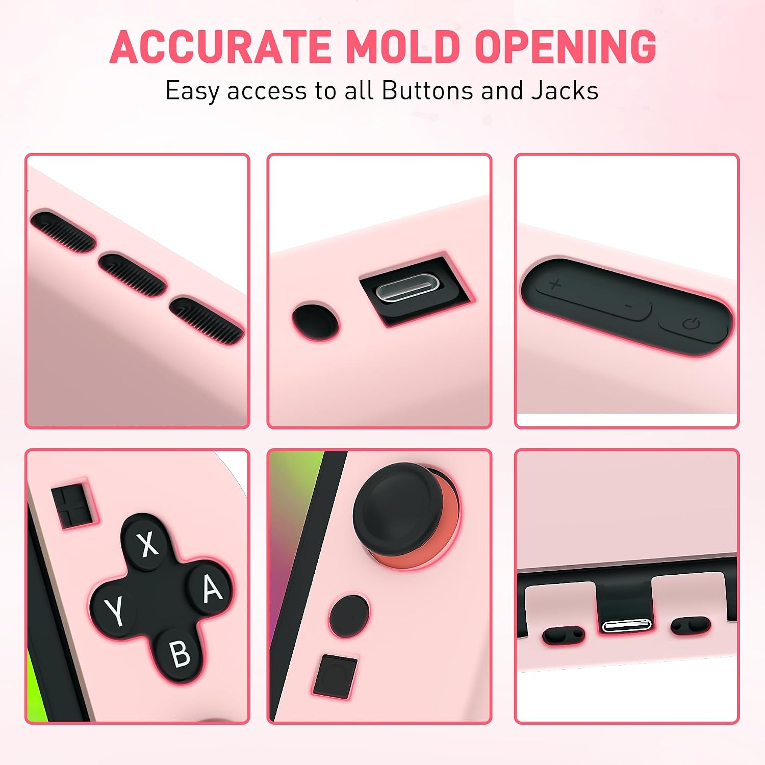 Thumbnail 6 de GLDRAM 01 Pink Hard-Shell Case for Nintendo Switch 2, Dockable Design