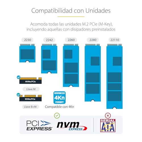 Detalle 1 de StarTech.com Dock Clonador NVMe M.2 USB-C 🚀
