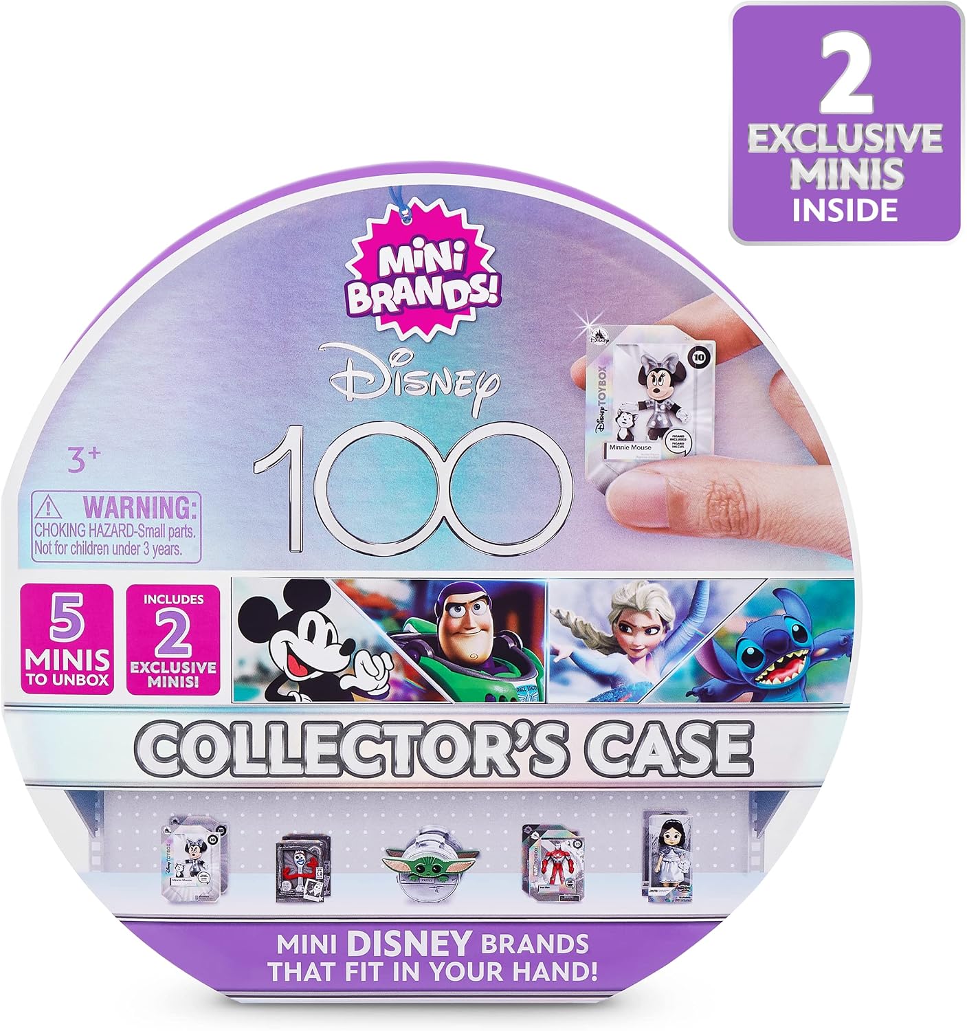 Detalle de 5 Surprise Mini Brands Disney Platinum “100 Years of Wonder” Custodia da collezione