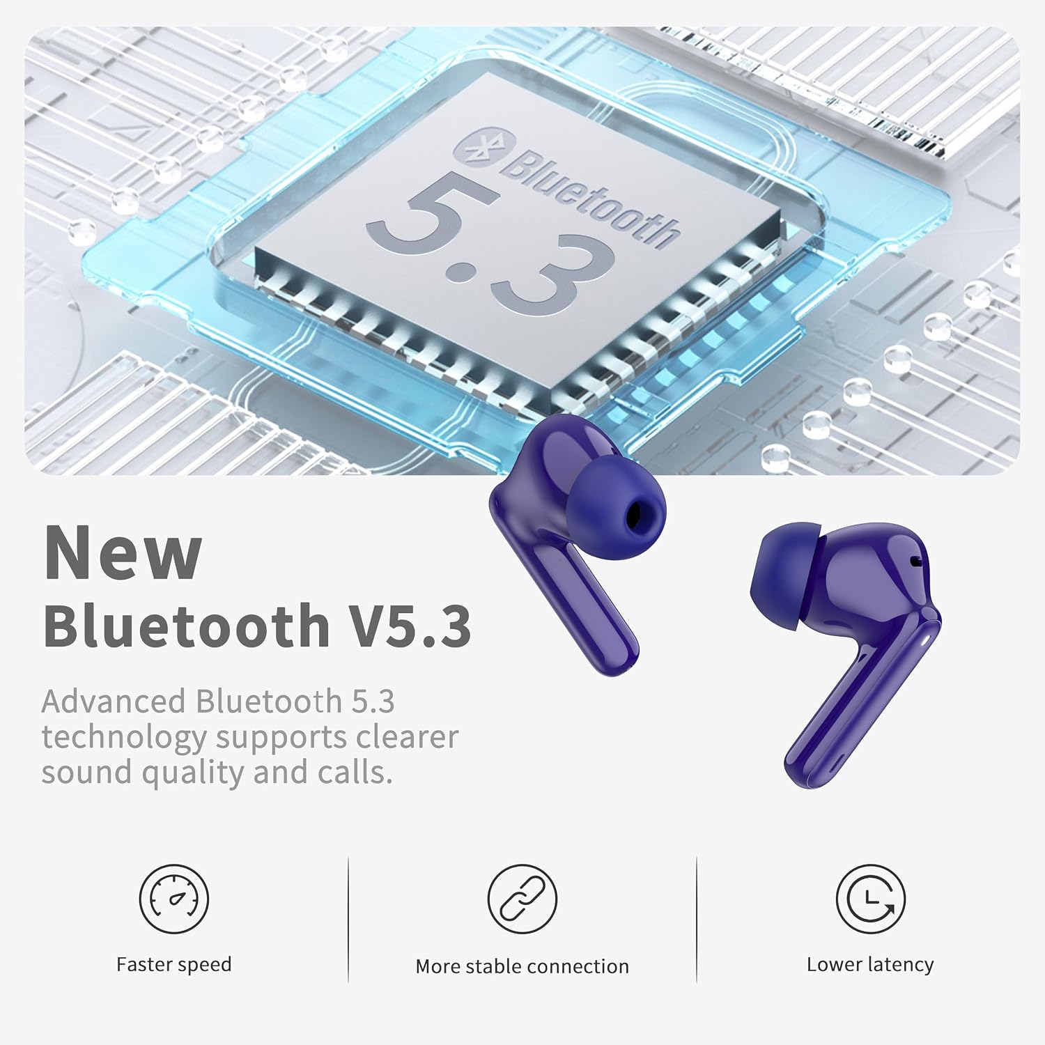 Detalle de Auricolari Bluetooth A97 5.3 con 40 ore