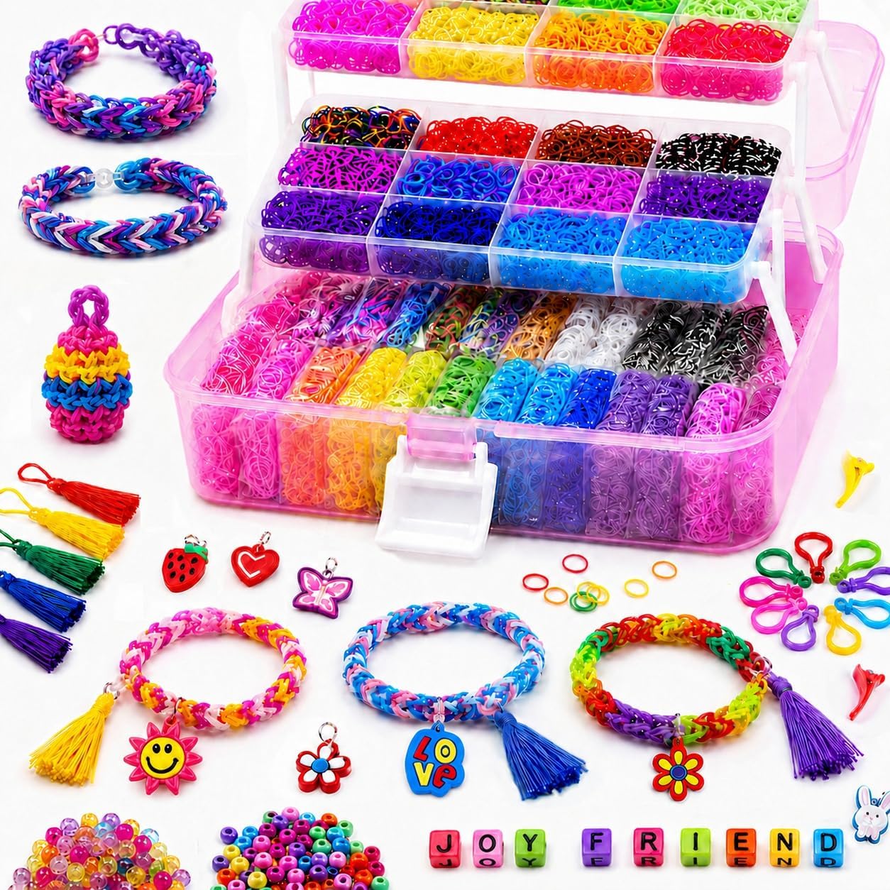 Detalle de FunzBo 18000+ Loom Bands Kit
