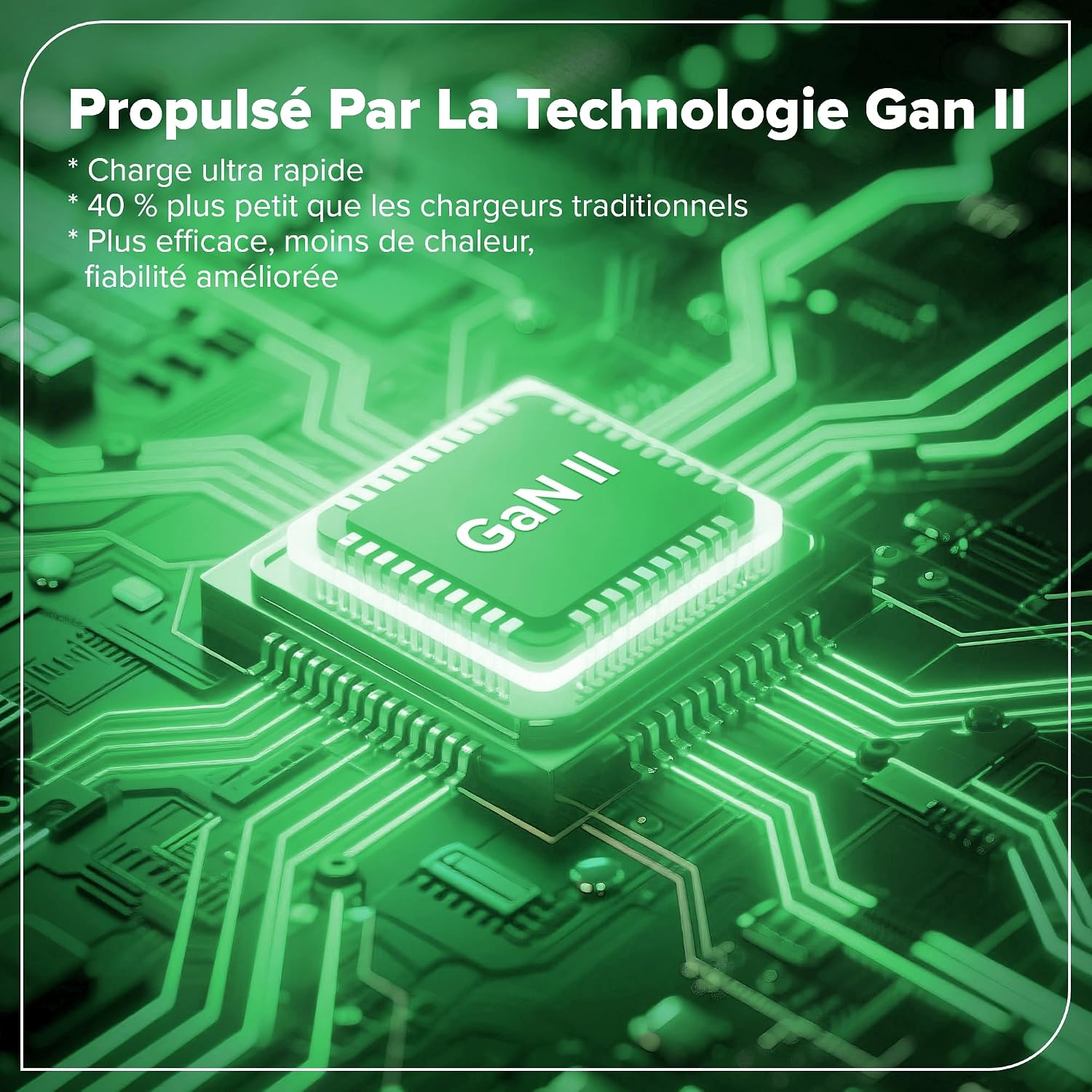 Detalle de Greenworks Chargeur USB-C 100 W PPS – Ultra-compact et polyvalent pour MacBook, iPhone et plus