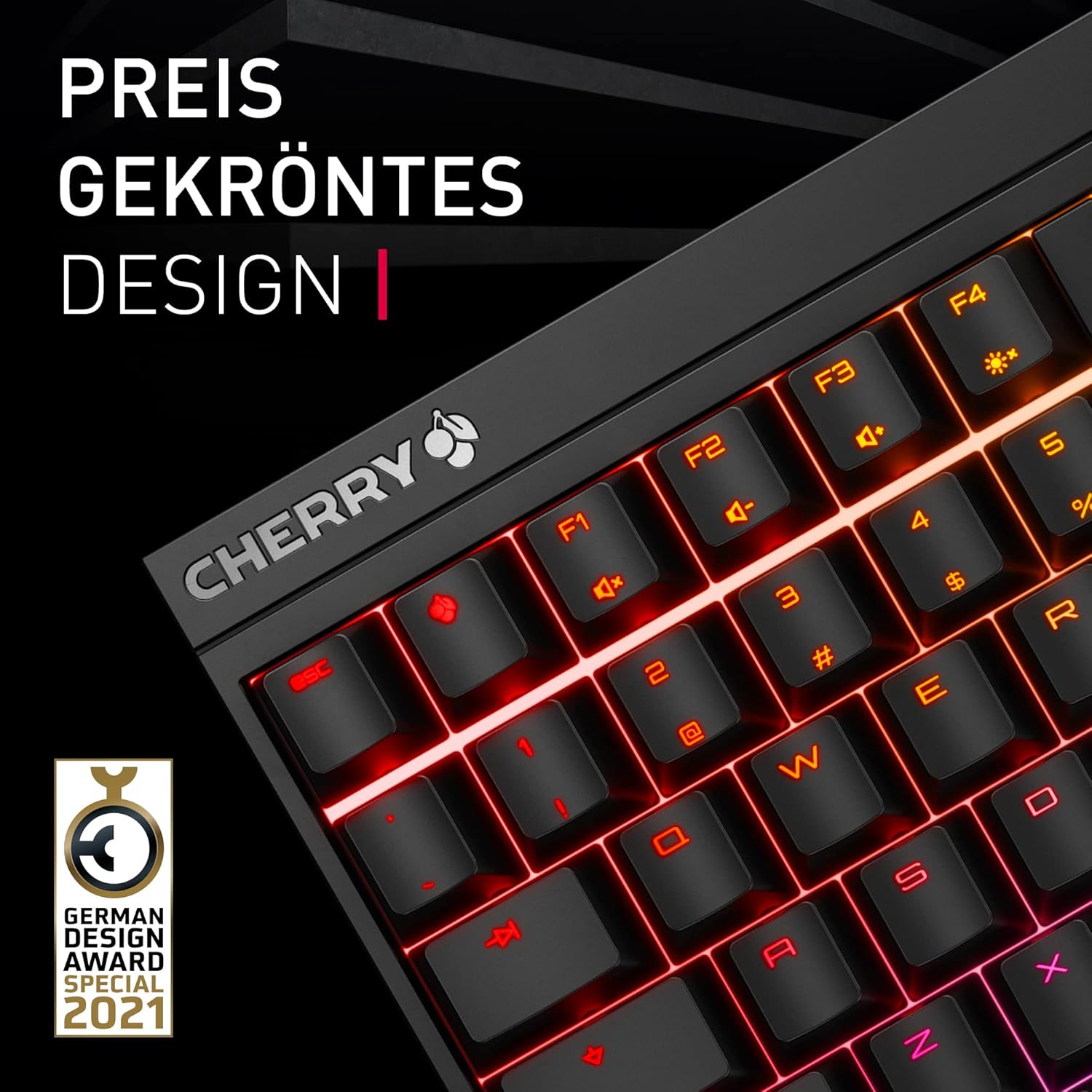 Thumbnail 2 de CHERRY MX 2.0S Gaming-Tastatur (QWERTZ) mit MX2A Red Switches und RGB-Beleuchtung – kabelgebunden