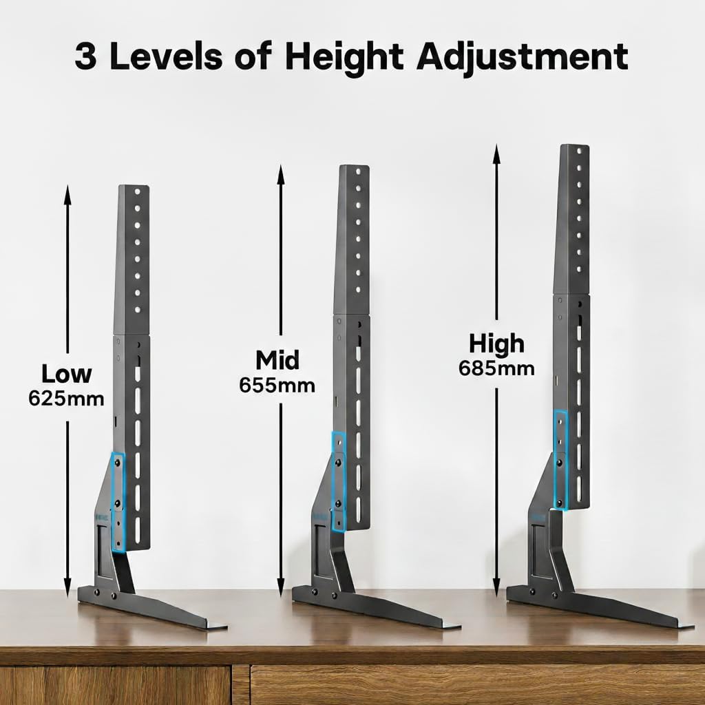 Detalle de BONTEC Universal TV Stand for 22–65 inch TVs