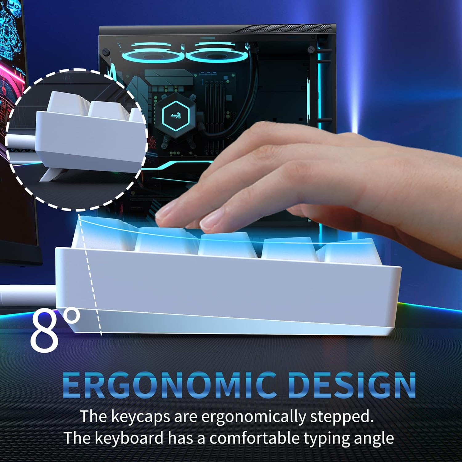 Thumbnail 4 de Dierya DK61se tastiera meccanica 61 tasti