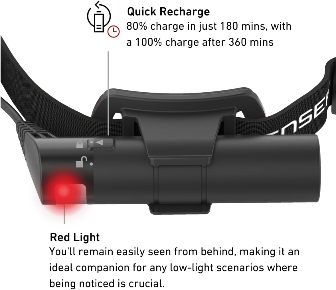 Detalle 2 de Ledlenser H8R SE 700 lm headtorch