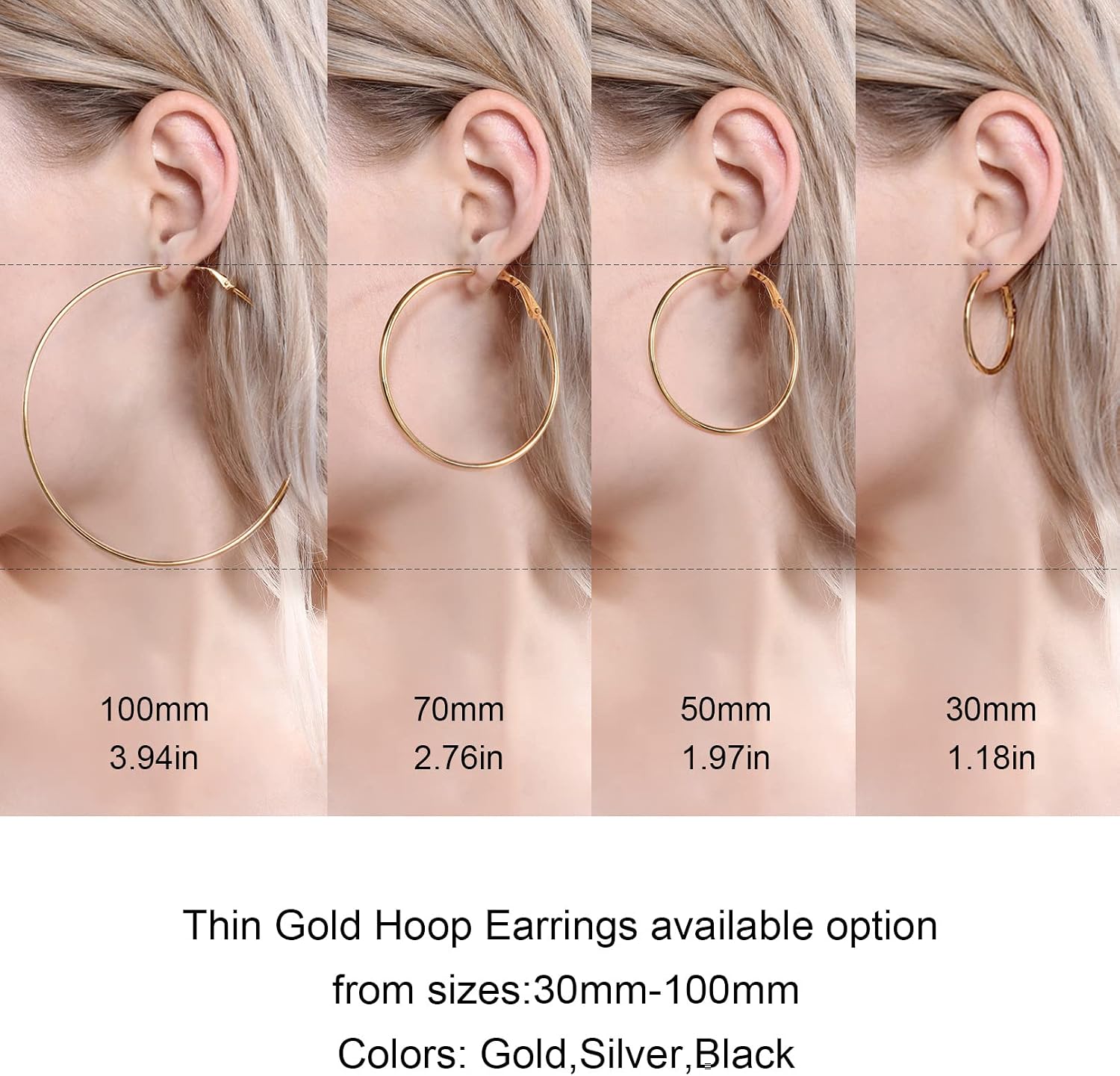Detalle de FOCALOOK Créoles femme 30mm