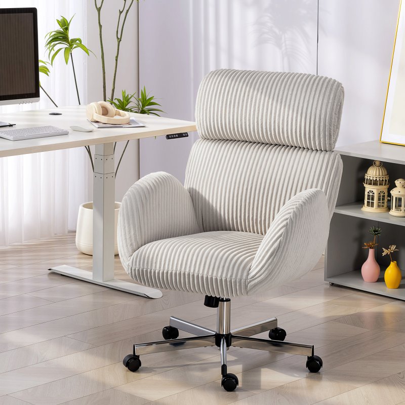 Thumbnail 3 de HOMCOM Silla de oficina respaldo alto 46-54 cm