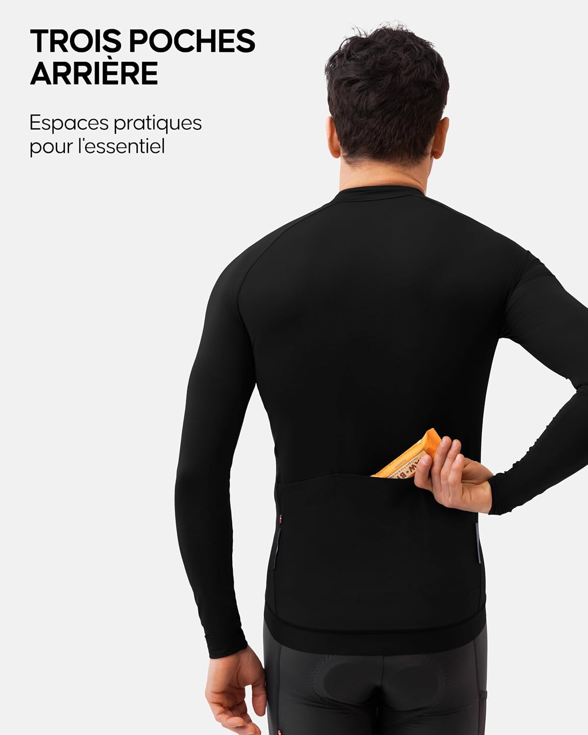 Thumbnail 3 de DANISH ENDURANCE Maillot Cyclisme Manches Longues – Taille ajustée, respirant et léger pour homme
