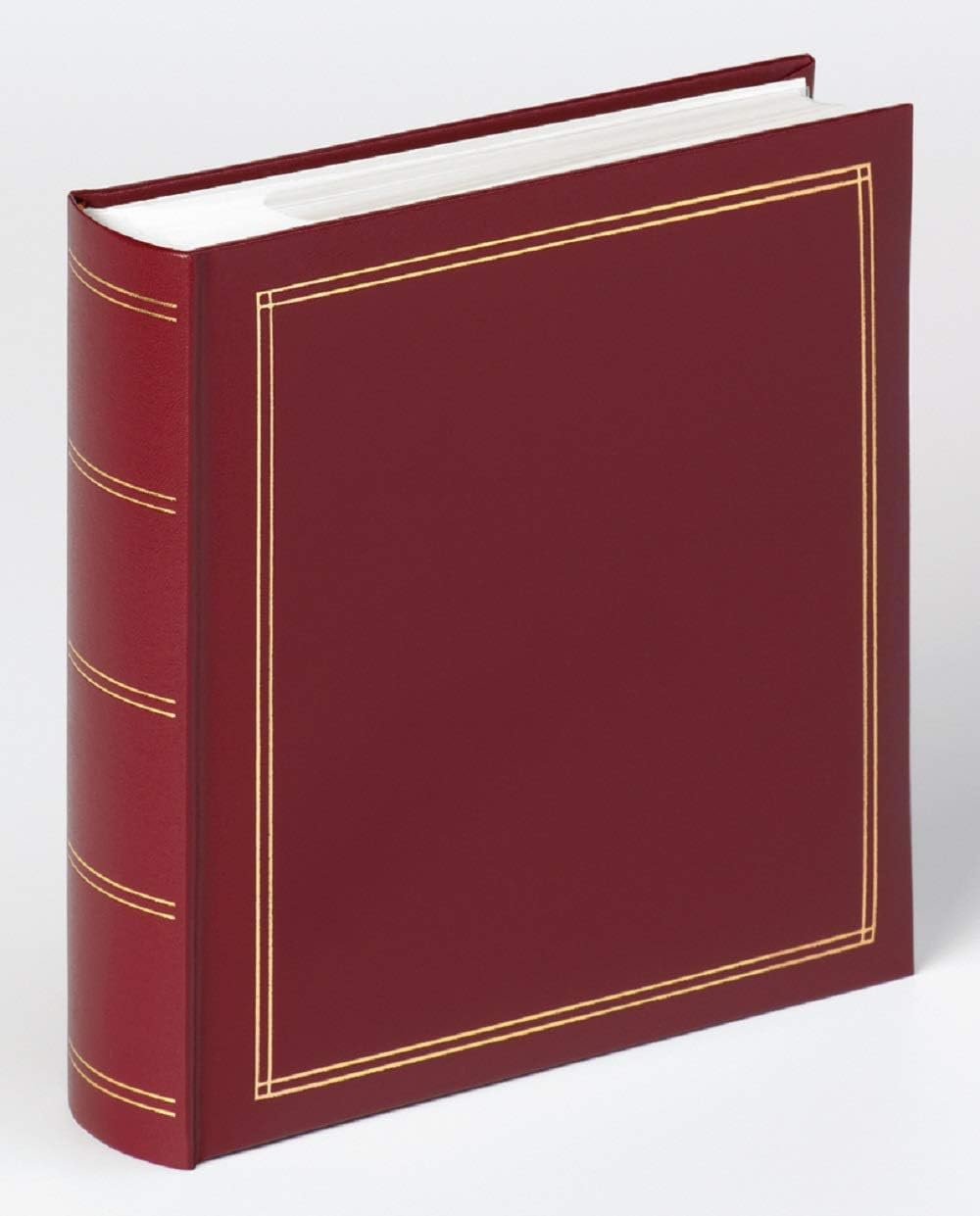 Detalle de Walther Design Album Photo Blanc 300 Photos 10 x 15 cm Memo Book Simili Cuir avec gaufrage, Monza ME-140-W