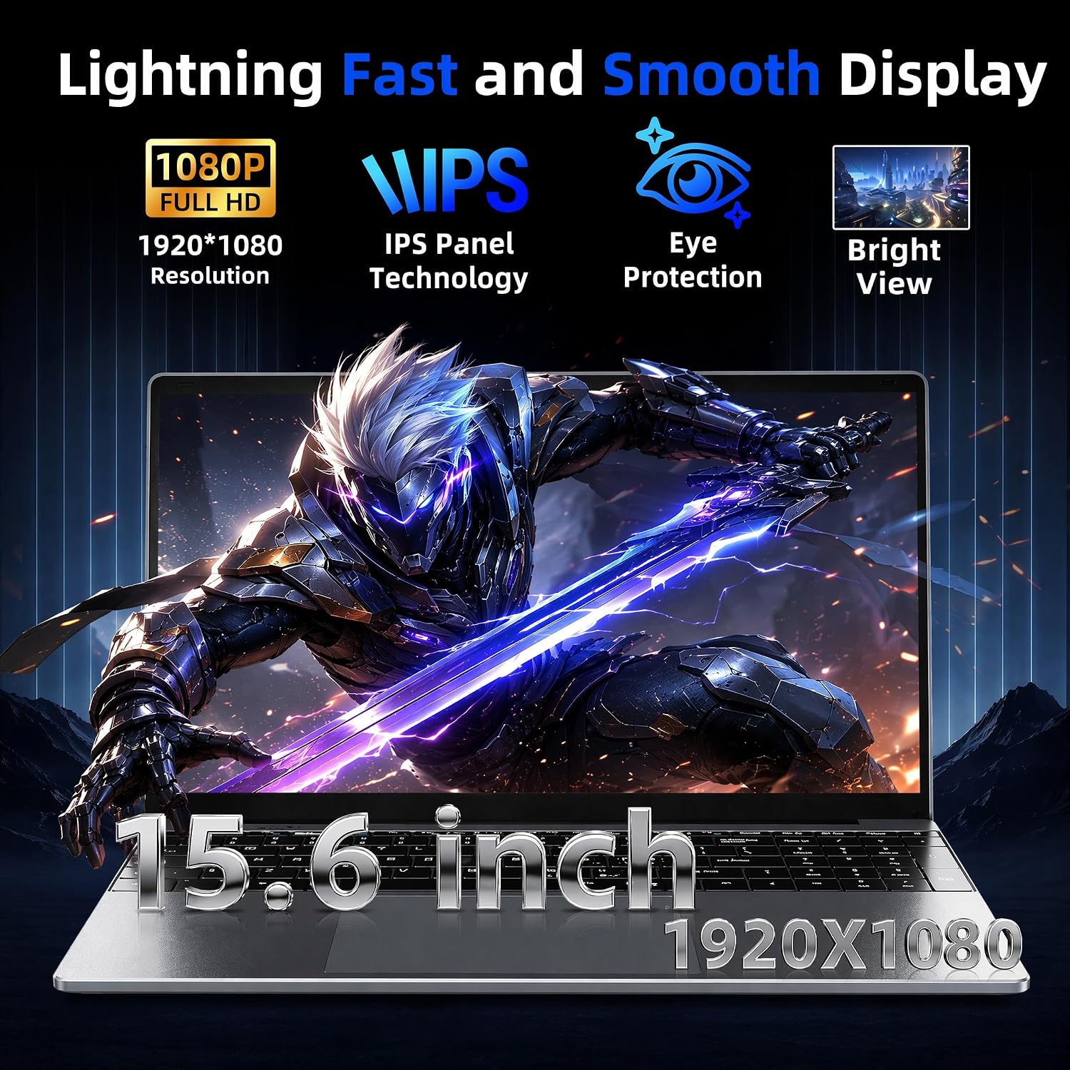 Thumbnail 1 de MELIUNA Laptop, 15.6-inch