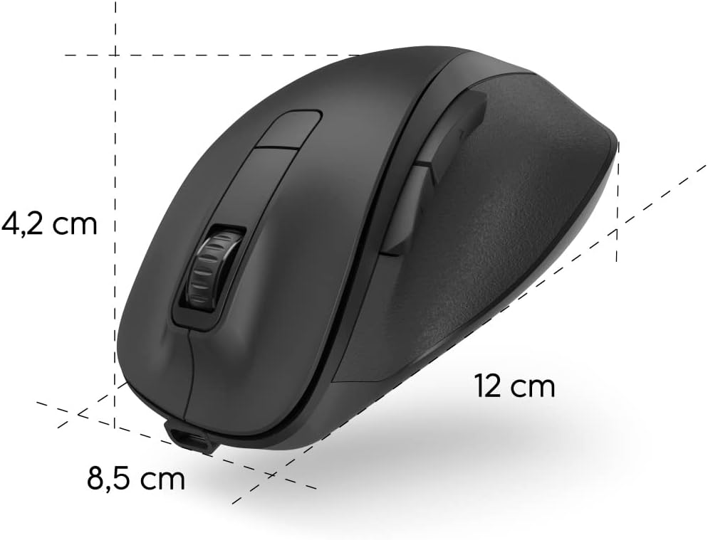 Thumbnail 4 de Hama MW-500 Recharge 00173032 ergonomisk trådlös mus med 6 knappar