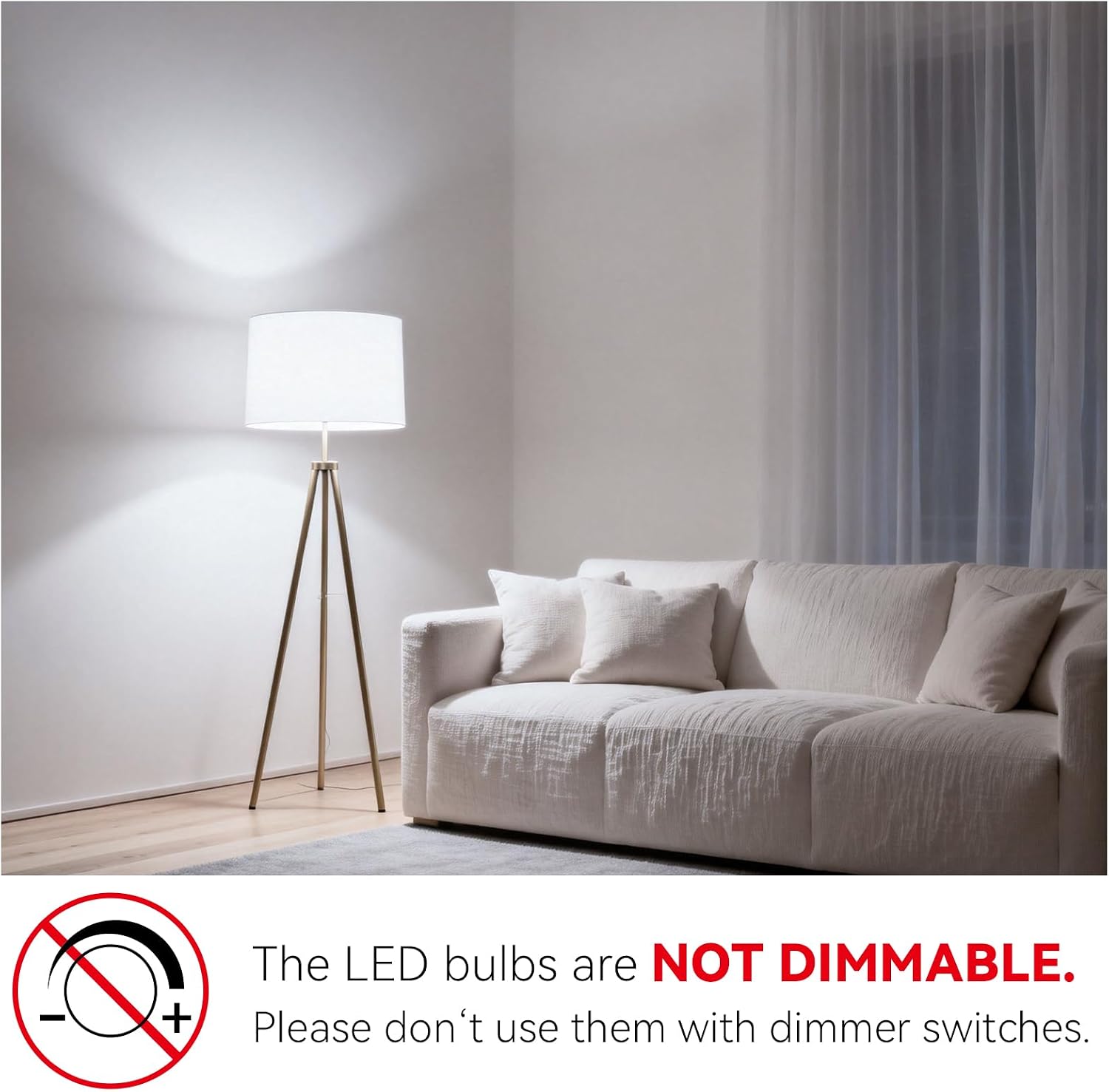 Thumbnail 6 de TJOY A19-9-**/B1BF/11/3J LED Bulbs, 6-Pack, 5000K Daylight White