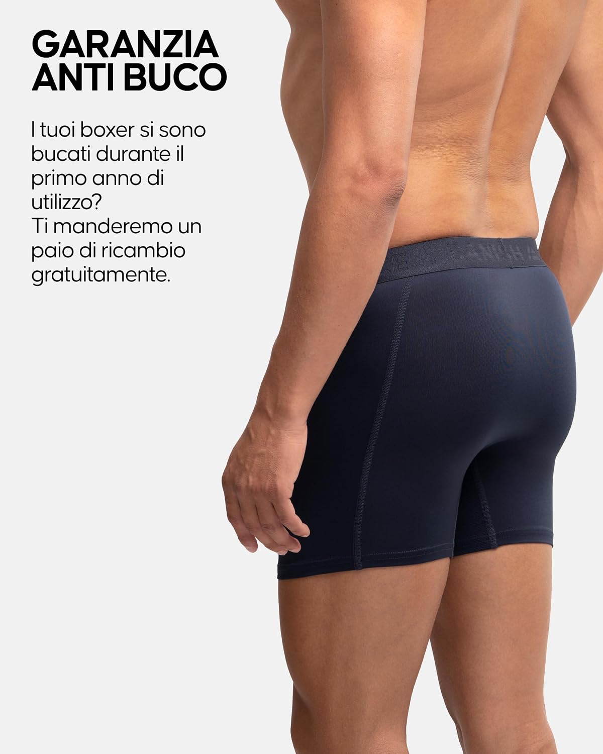 Detalle de DANISH ENDURANCE Boxer Corti da Uomo 3-Pack Extra Long - Comfort Infinito per Sport e Running