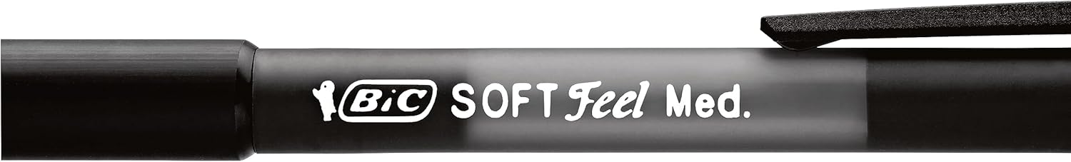 Thumbnail 2 de BIC Soft Feel – Stylos bille rétractables 1,0 mm, noir, blister 15